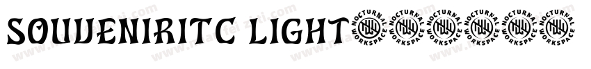 SouvenirITC Light字体转换